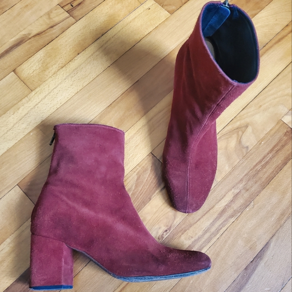 Free People Cecile Suede Ankle Boot, EU 40